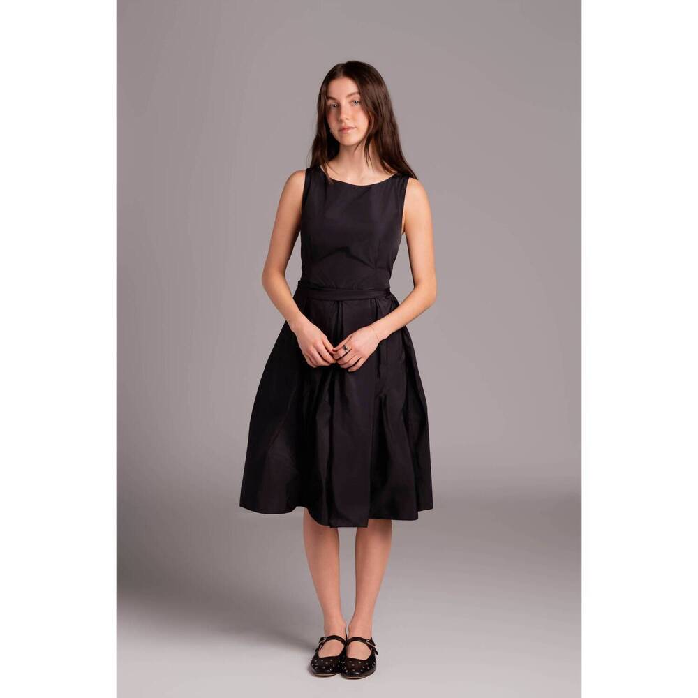 NEW SUSANNE BOMMER taffeta midi dress in blue moon